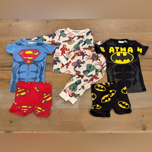 H&M Other - Marvel Superhero Themed Kids Pajama Set